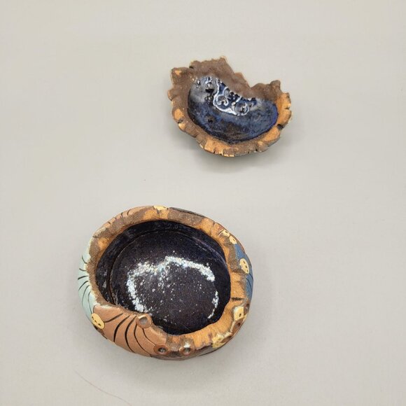 Claudia Fish Trinket Box Pottery Textured Lift Off Lid Multicolor - Picture 6 of 9
